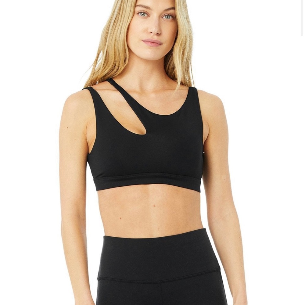 Alo yoga peak bra black small